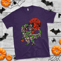 Halloween T Shirt Halloween Skeleton Riding Dinosaur Funny Scary Pumpkin - Wonder Print Shop
