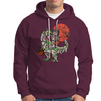Halloween Hoodie Halloween Skeleton Riding Dinosaur Funny Scary Pumpkin - Wonder Print Shop