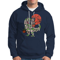 Halloween Hoodie Halloween Skeleton Riding Dinosaur Funny Scary Pumpkin - Wonder Print Shop
