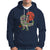 Halloween Hoodie Halloween Skeleton Riding Dinosaur Funny Scary Pumpkin - Wonder Print Shop
