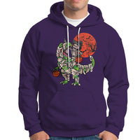 Halloween Hoodie Halloween Skeleton Riding Dinosaur Funny Scary Pumpkin - Wonder Print Shop