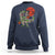 Halloween Sweatshirt Halloween Skeleton Riding Dinosaur Funny Scary Pumpkin - Wonder Print Shop