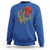 Halloween Sweatshirt Halloween Skeleton Riding Dinosaur Funny Scary Pumpkin - Wonder Print Shop