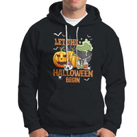 Halloween Hoodie Let The Halloween Begin Scary Pumpkin Halloween Costume - Wonder Print Shop