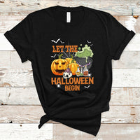 Halloween T Shirt Let The Halloween Begin Scary Pumpkin Halloween Costume - Wonder Print Shop