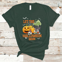 Halloween T Shirt Let The Halloween Begin Scary Pumpkin Halloween Costume - Wonder Print Shop