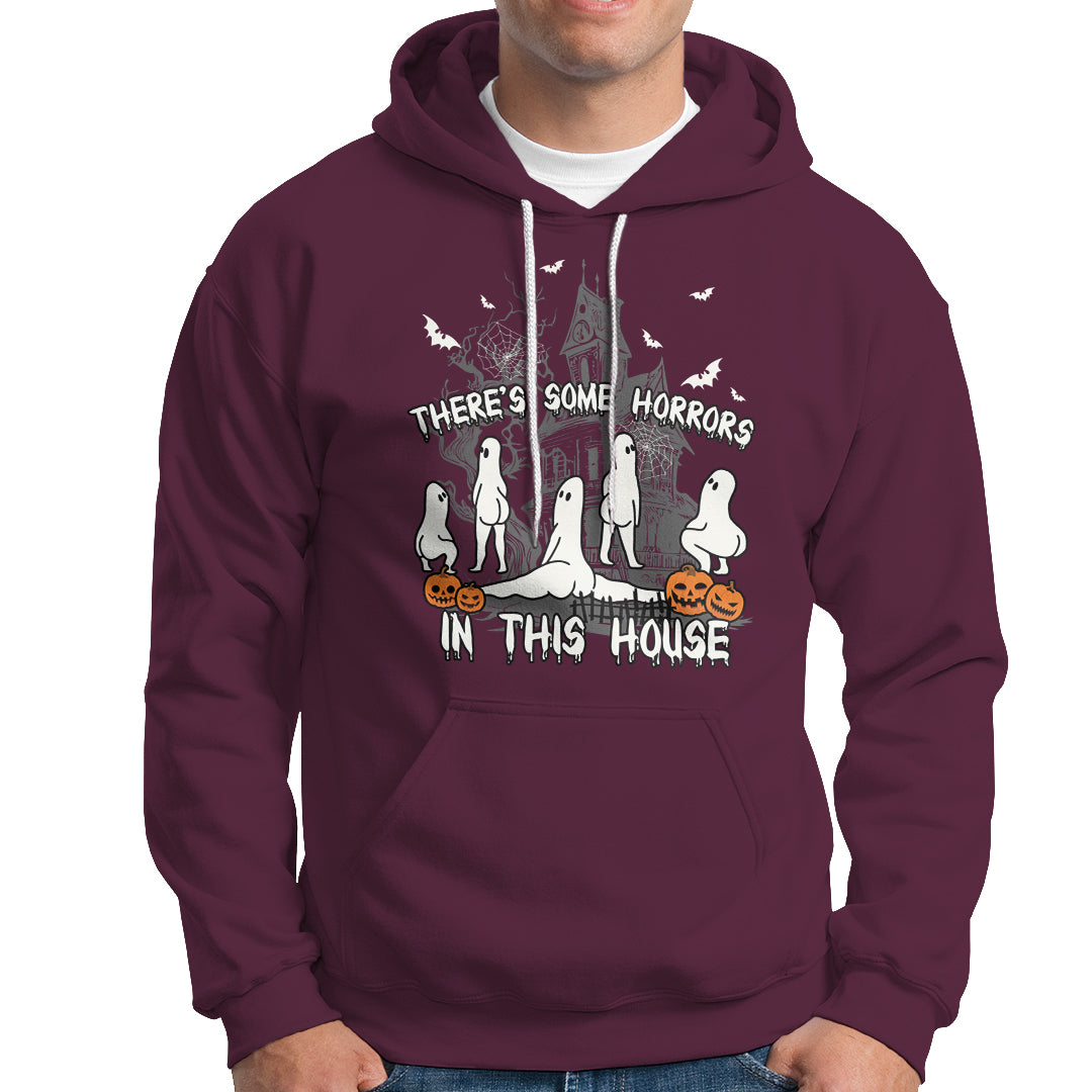 Halloween Hoodie There's Some Horrors In This House Ghosts Pumpkin Halloween - Wonder Print Shop