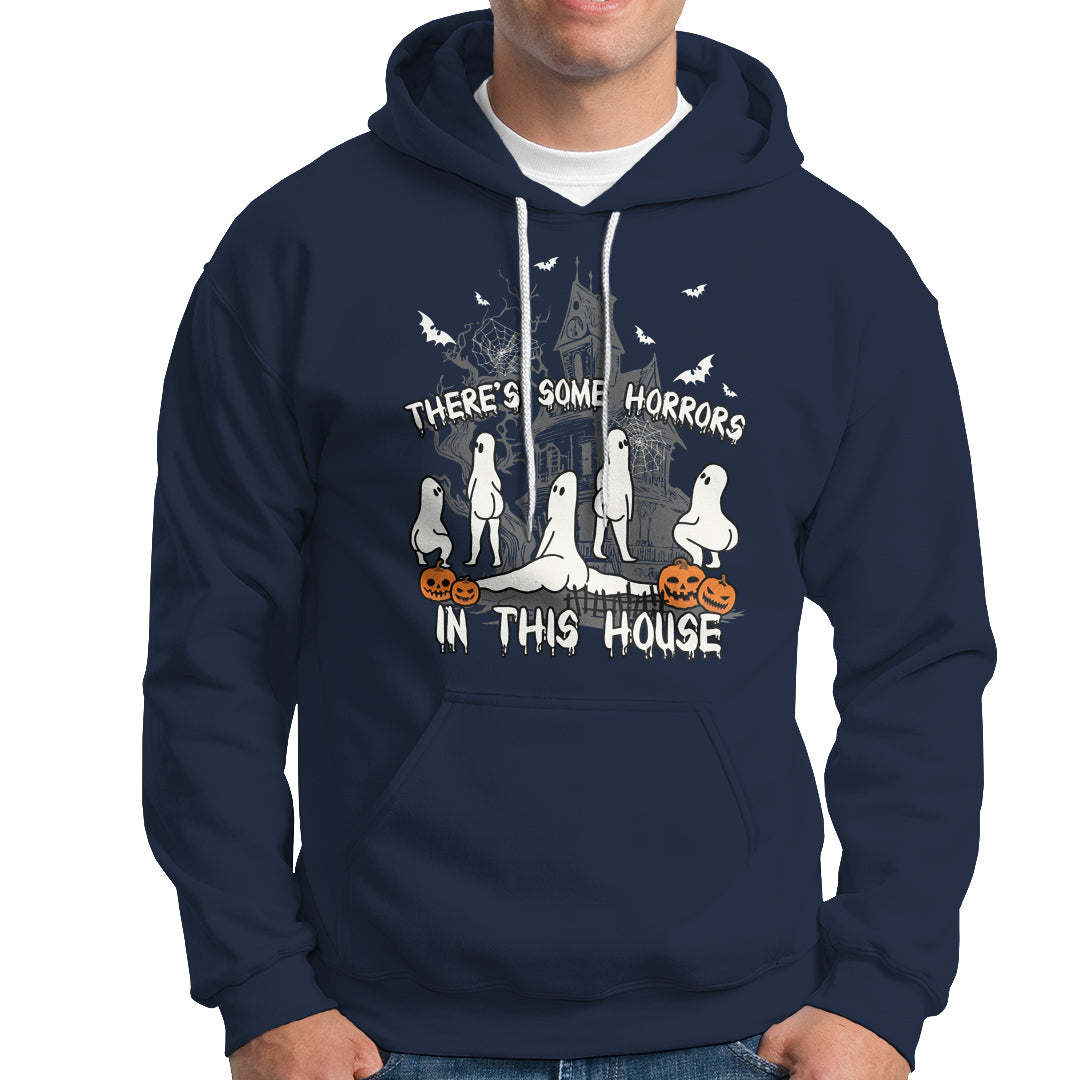 Halloween Hoodie There's Some Horrors In This House Ghosts Pumpkin Halloween - Wonder Print Shop