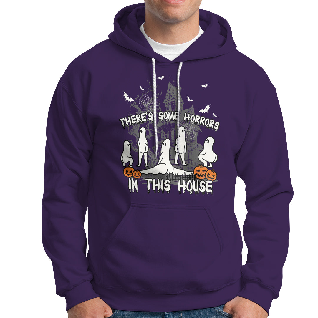 Halloween Hoodie There's Some Horrors In This House Ghosts Pumpkin Halloween - Wonder Print Shop