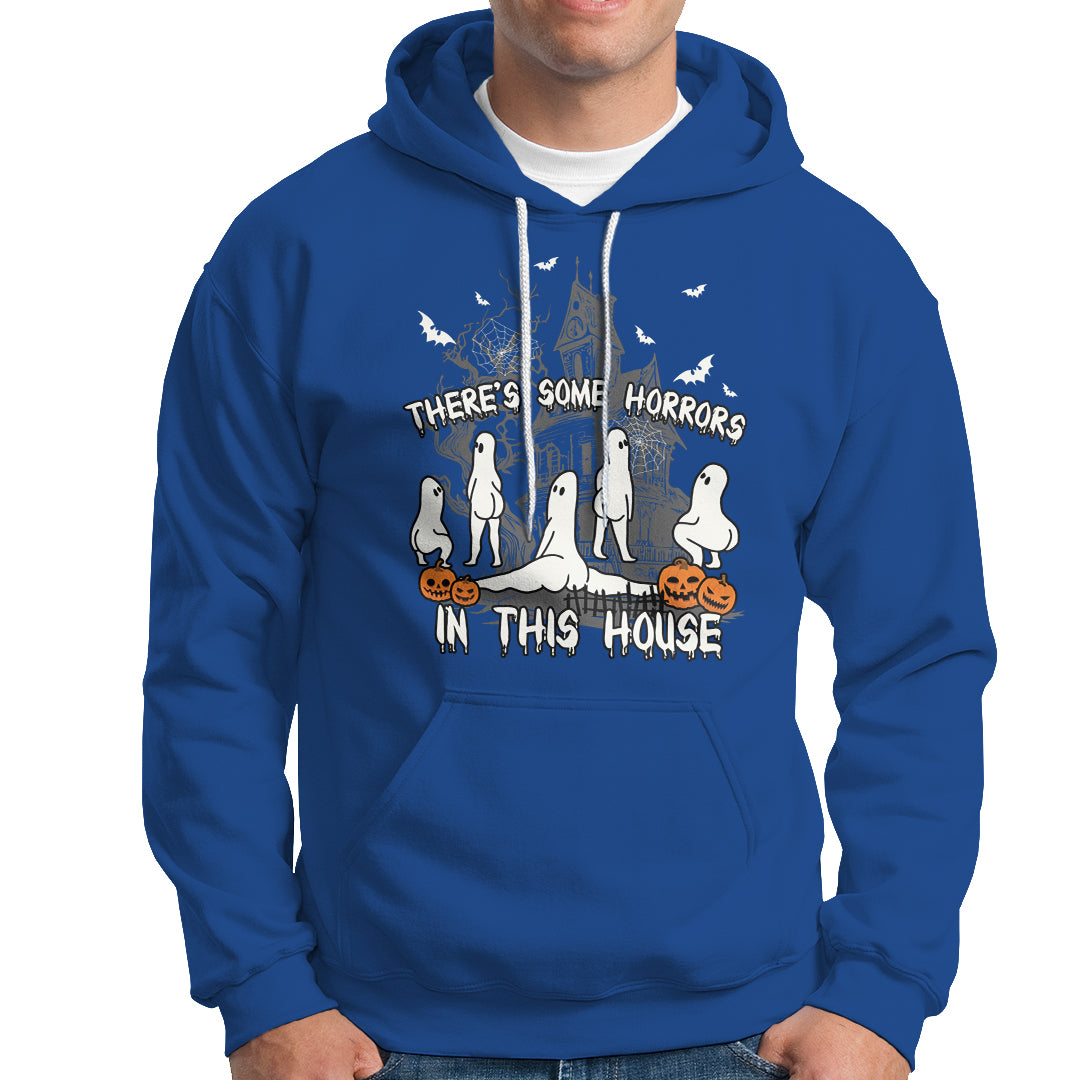 Halloween Hoodie There's Some Horrors In This House Ghosts Pumpkin Halloween - Wonder Print Shop