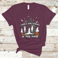 Halloween T Shirt There's Some Horrors In This House Ghosts Pumpkin Halloween - Wonder Print Shop