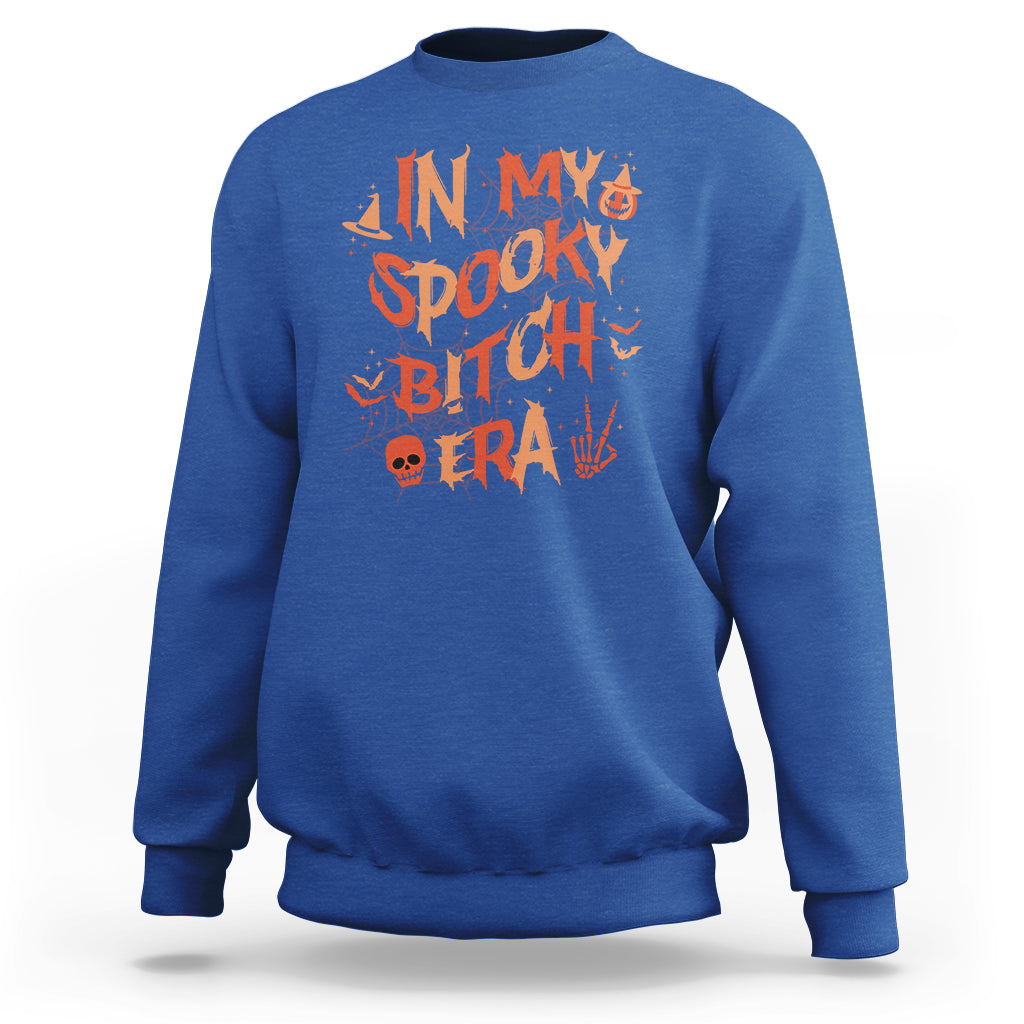 Halloween Sweatshirt In My Spooky Bitch Era Halloween Costumes Pumpkin Season - Wonder Print Shop