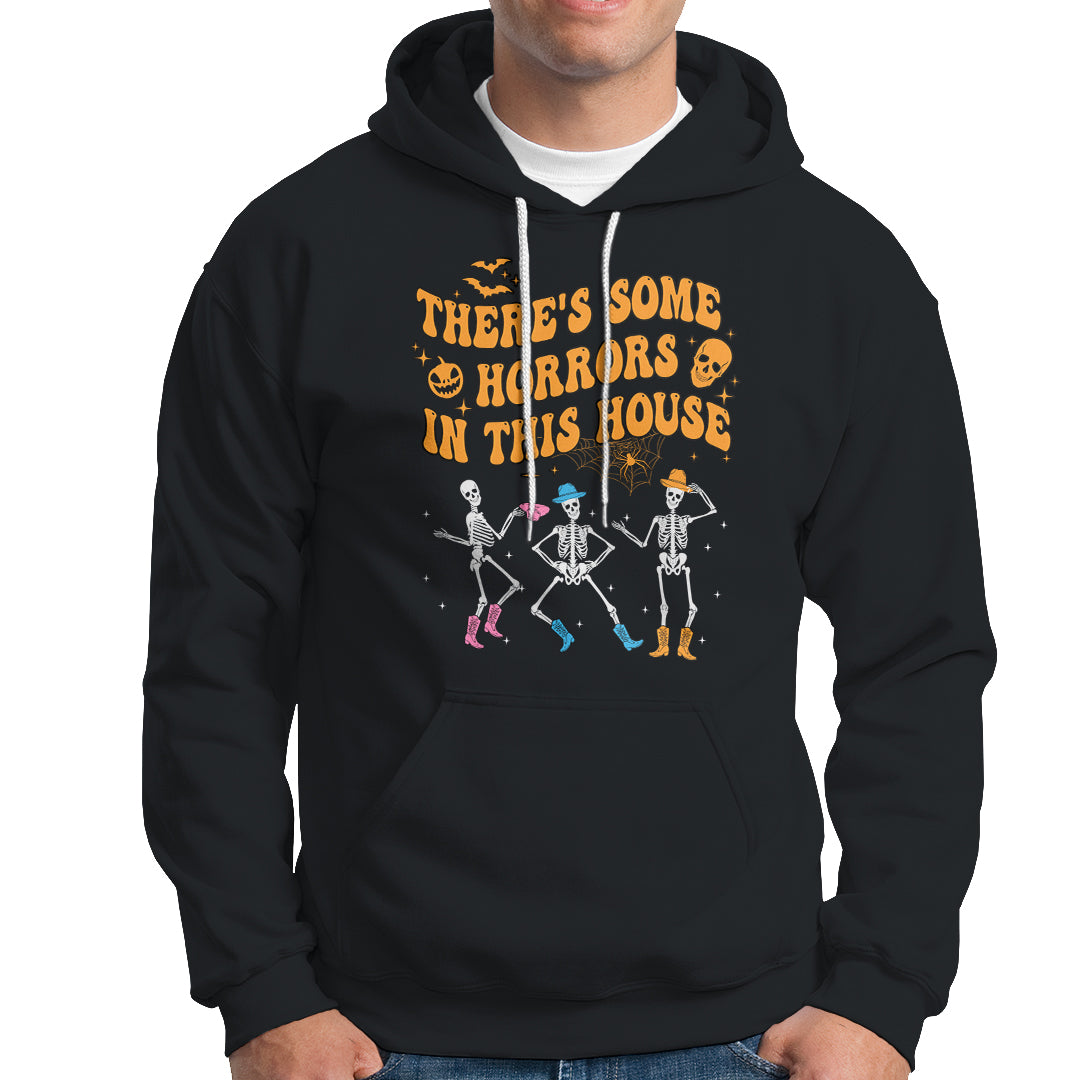 Halloween Hoodie There's Some Horrors In This House Spooky Halloween Skeleton - Wonder Print Shop