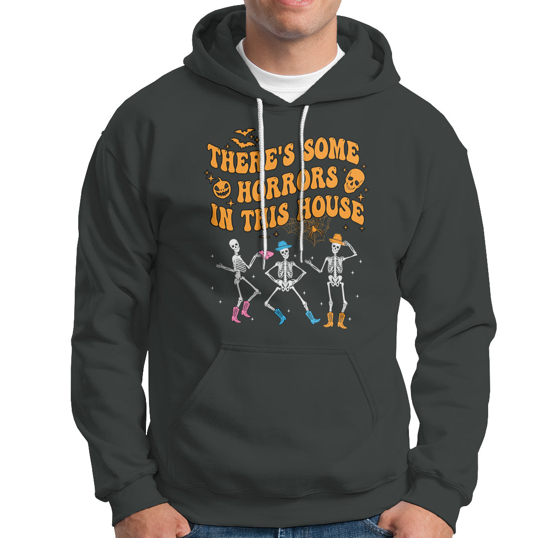 Halloween Hoodie There's Some Horrors In This House Spooky Halloween Skeleton - Wonder Print Shop