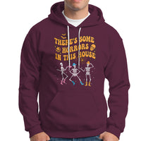 Halloween Hoodie There's Some Horrors In This House Spooky Halloween Skeleton - Wonder Print Shop