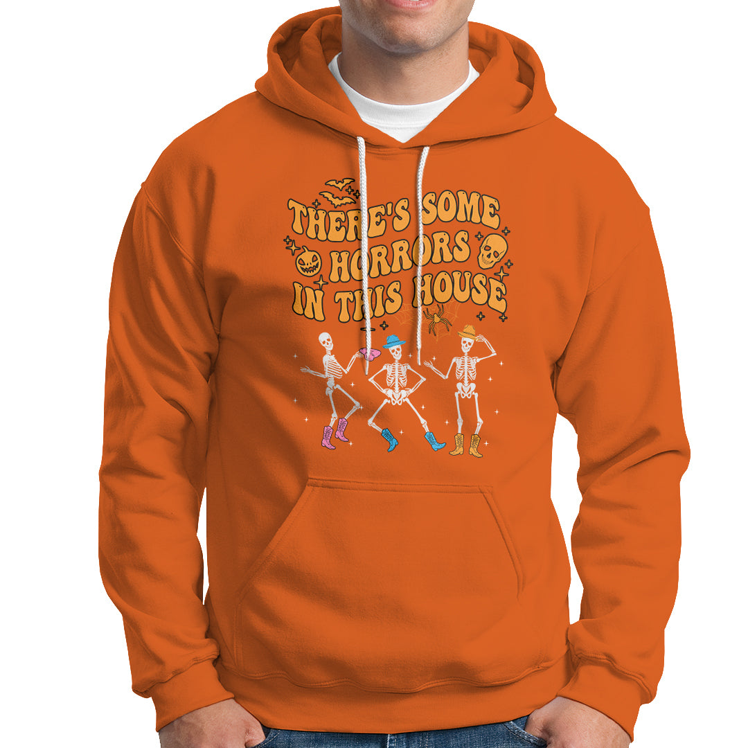 Halloween Hoodie There's Some Horrors In This House Spooky Halloween Skeleton - Wonder Print Shop