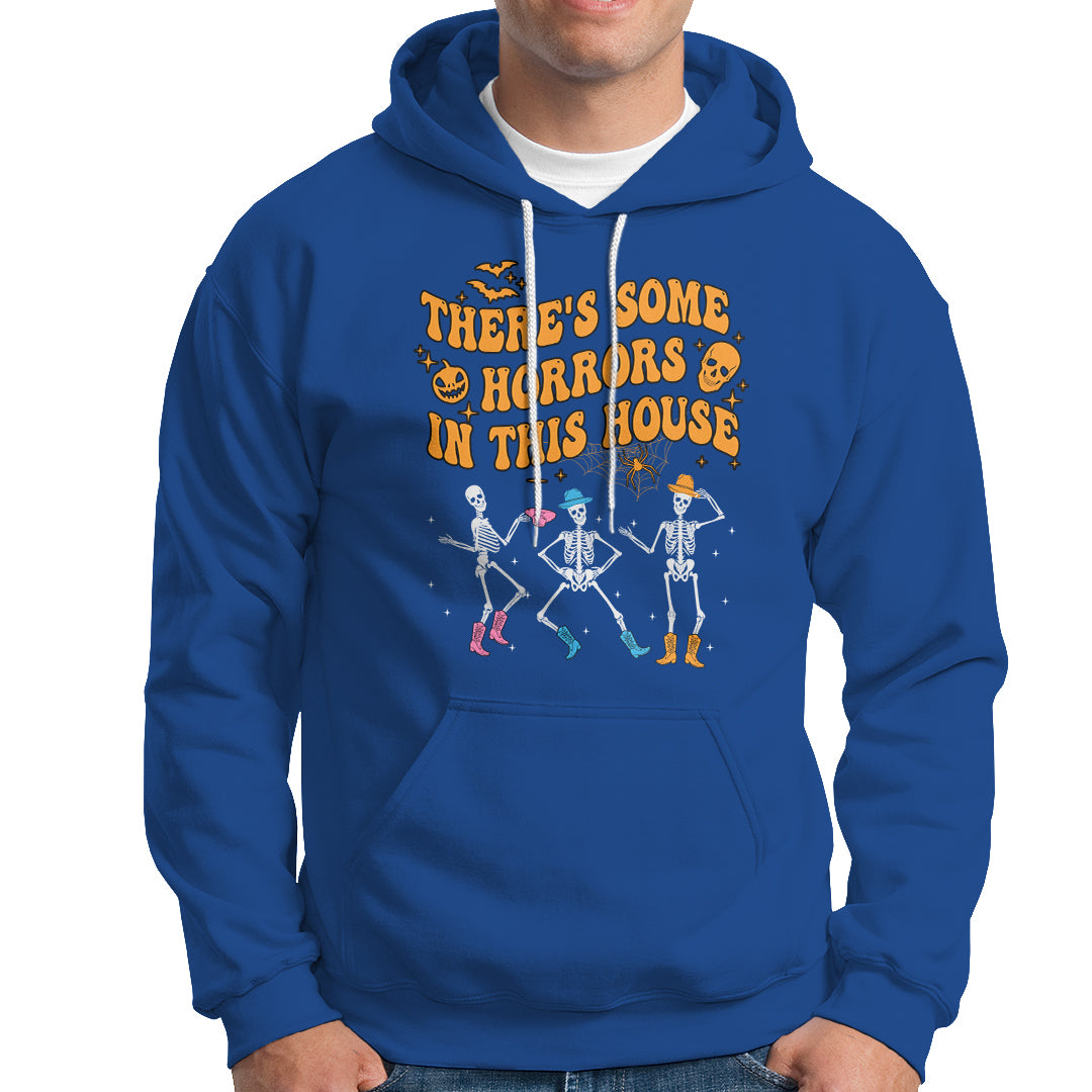 Halloween Hoodie There's Some Horrors In This House Spooky Halloween Skeleton - Wonder Print Shop