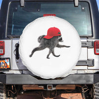 Funny Jimothy Raccoon Wearing Red Cap Graphic Spare Tire Cover Viral Seattle Trash Panda Feral Legend