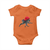 Funny Jimothy Raccoon Wearing Red Cap Graphic Baby Onesie Viral Seattle Trash Panda Feral Legend