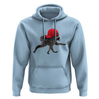 Funny Jimothy Raccoon Wearing Red Cap Graphic Hoodie Viral Seattle Trash Panda Feral Legend