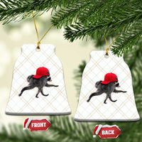 Funny Jimothy Raccoon Wearing Red Cap Graphic Ceramic Ornament Viral Seattle Trash Panda Feral Legend
