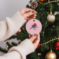 Funny Jimothy Raccoon Wearing Red Cap Graphic Ceramic Ornament Viral Seattle Trash Panda Feral Legend