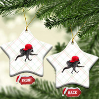Funny Jimothy Raccoon Wearing Red Cap Graphic Ceramic Ornament Viral Seattle Trash Panda Feral Legend