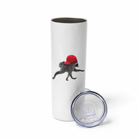 Funny Jimothy Raccoon Wearing Red Cap Graphic Skinny Tumbler Viral Seattle Trash Panda Feral Legend