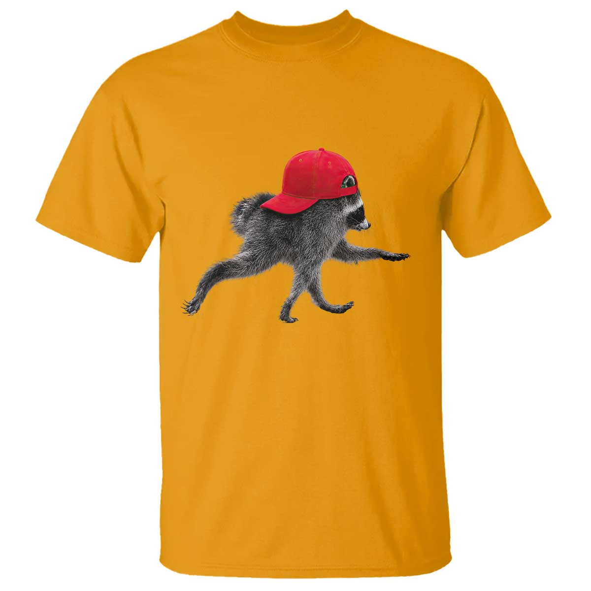 Funny Jimothy Raccoon Wearing Red Cap Graphic T Shirt Viral Seattle Trash Panda Feral Legend