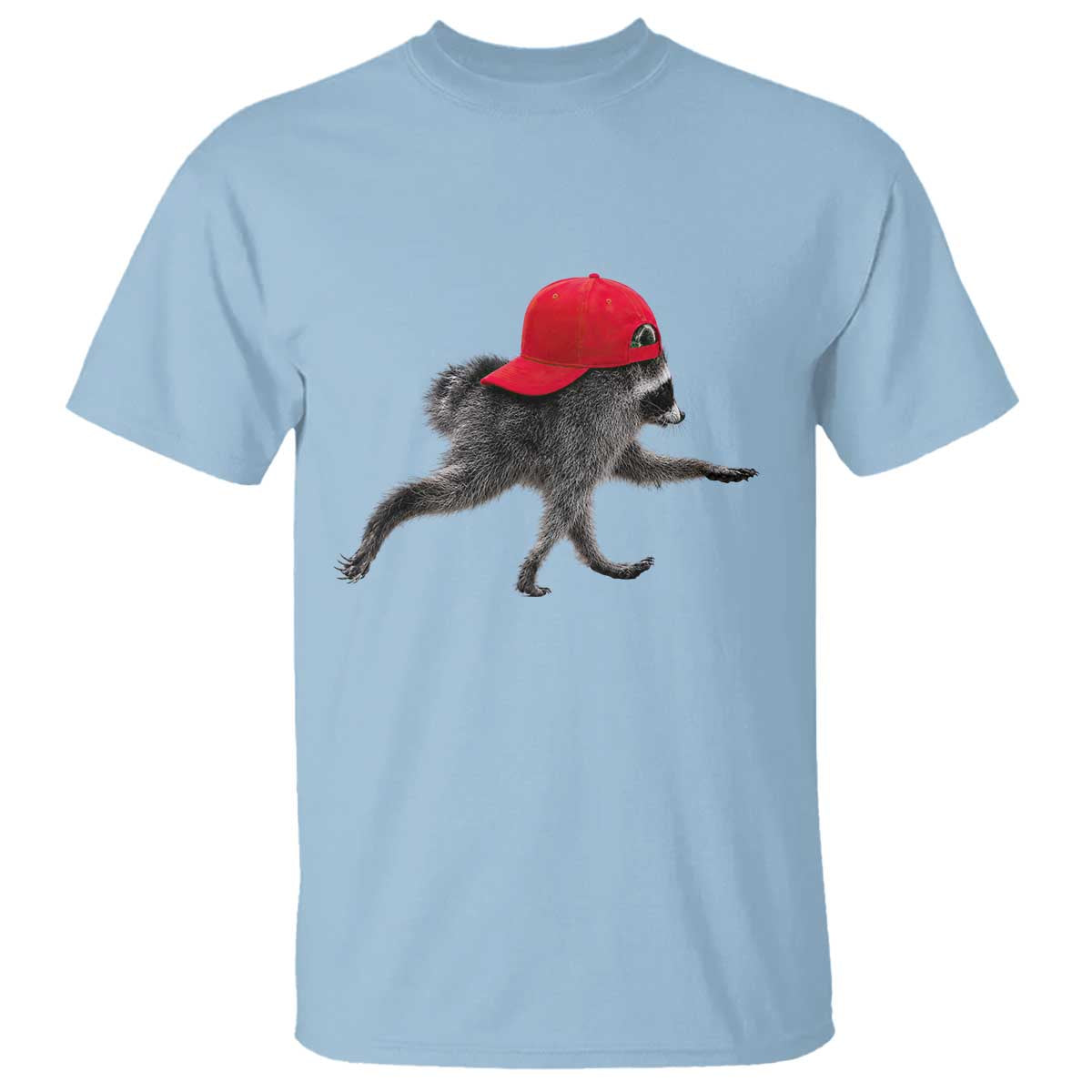 Funny Jimothy Raccoon Wearing Red Cap Graphic T Shirt Viral Seattle Trash Panda Feral Legend