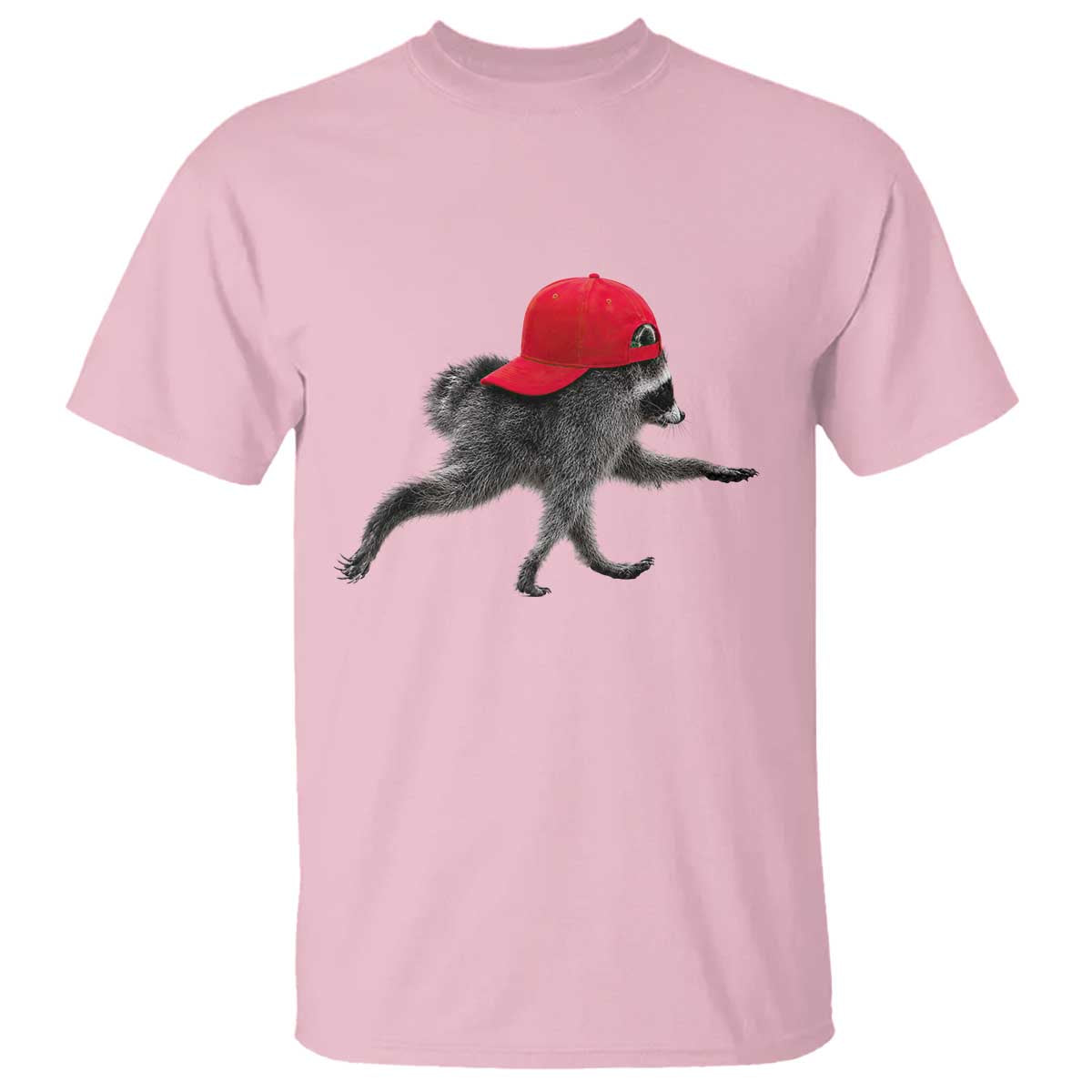 Funny Jimothy Raccoon Wearing Red Cap Graphic T Shirt Viral Seattle Trash Panda Feral Legend