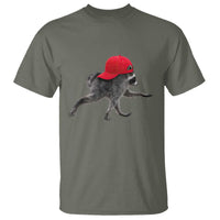 Funny Jimothy Raccoon Wearing Red Cap Graphic T Shirt Viral Seattle Trash Panda Feral Legend