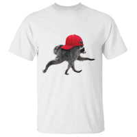 Funny Jimothy Raccoon Wearing Red Cap Graphic T Shirt Viral Seattle Trash Panda Feral Legend