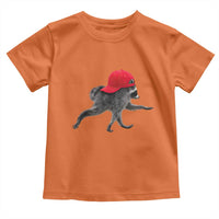 Funny Jimothy Raccoon Wearing Red Cap Graphic Toddler T Shirt Viral Seattle Trash Panda Feral Legend