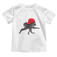 Funny Jimothy Raccoon Wearing Red Cap Graphic Toddler T Shirt Viral Seattle Trash Panda Feral Legend