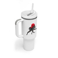 Funny Jimothy Raccoon Wearing Red Cap Graphic Tumbler With Handle Viral Seattle Trash Panda Feral Legend