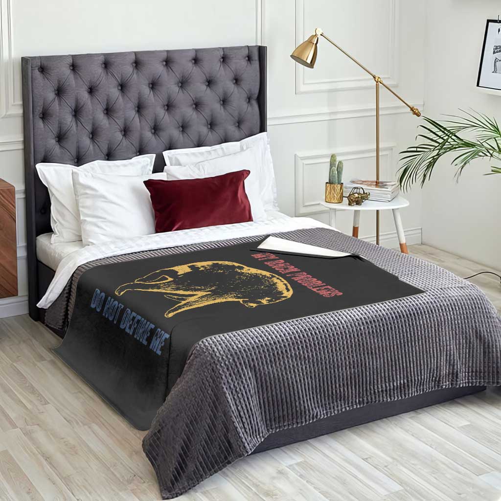 Funny Jimothy Meme Back Pain Humor Throw Blanket My Back Problems Do Not Define Me Viral Seattle Raccoon