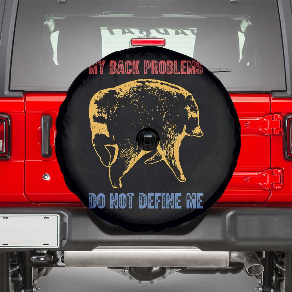 Funny Jimothy Meme Back Pain Humor Spare Tire Cover My Back Problems Do Not Define Me Viral Seattle Raccoon