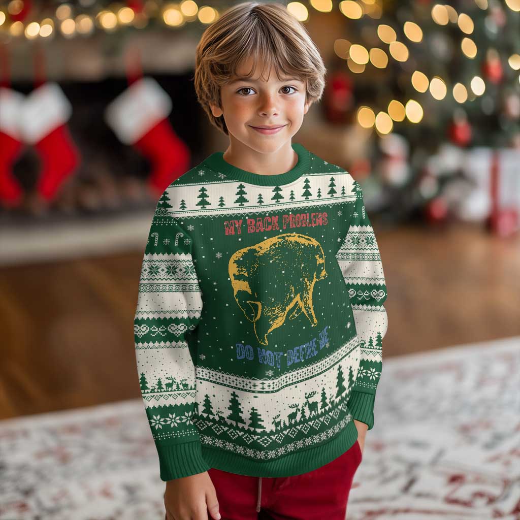 Funny Jimothy Meme Back Pain Humor Ugly Christmas Sweater My Back Problems Do Not Define Me Viral Seattle Raccoon