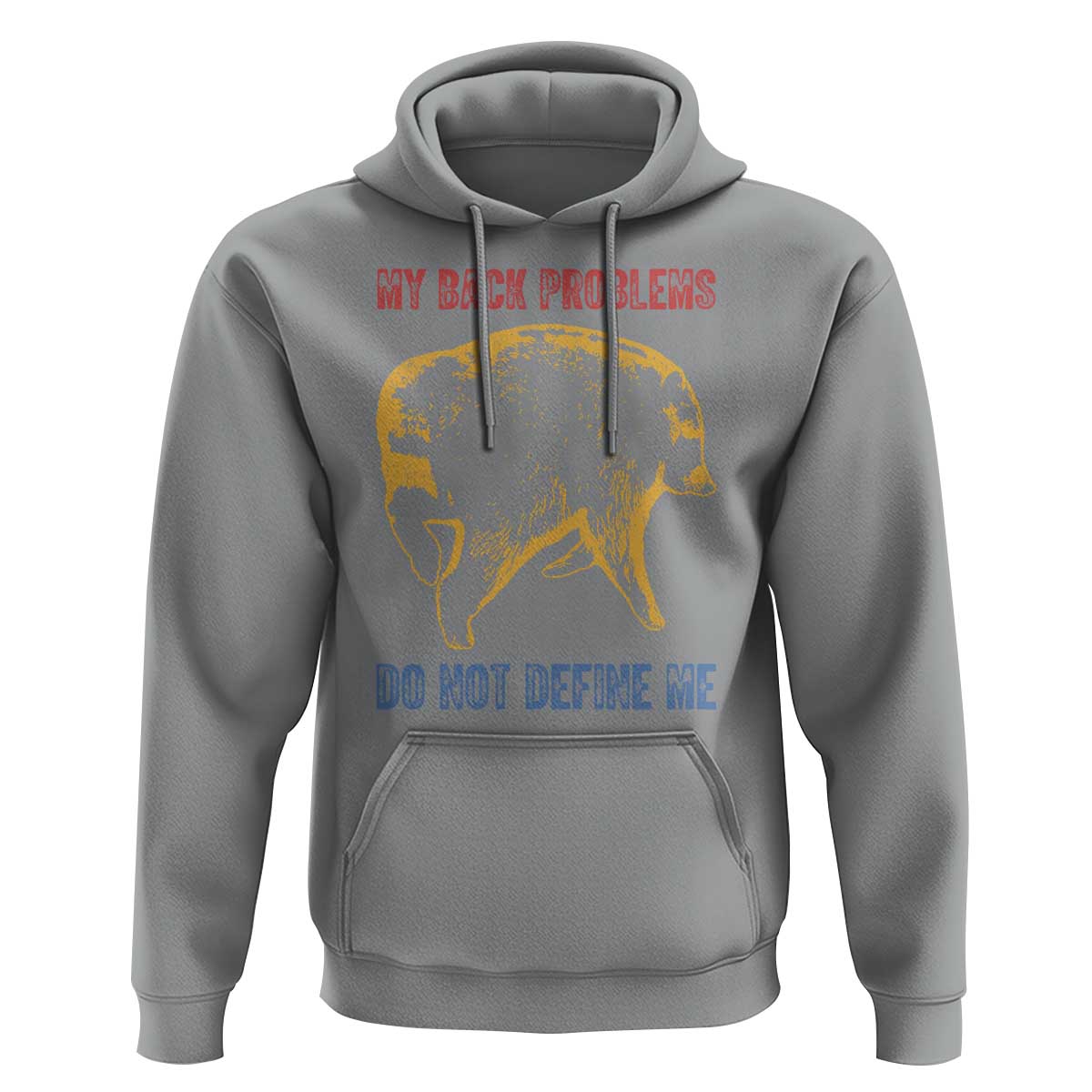 Funny Jimothy Meme Back Pain Humor Hoodie My Back Problems Do Not Define Me Viral Seattle Raccoon