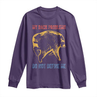 Funny Jimothy Meme Back Pain Humor Long Sleeve Shirt My Back Problems Do Not Define Me Viral Seattle Raccoon