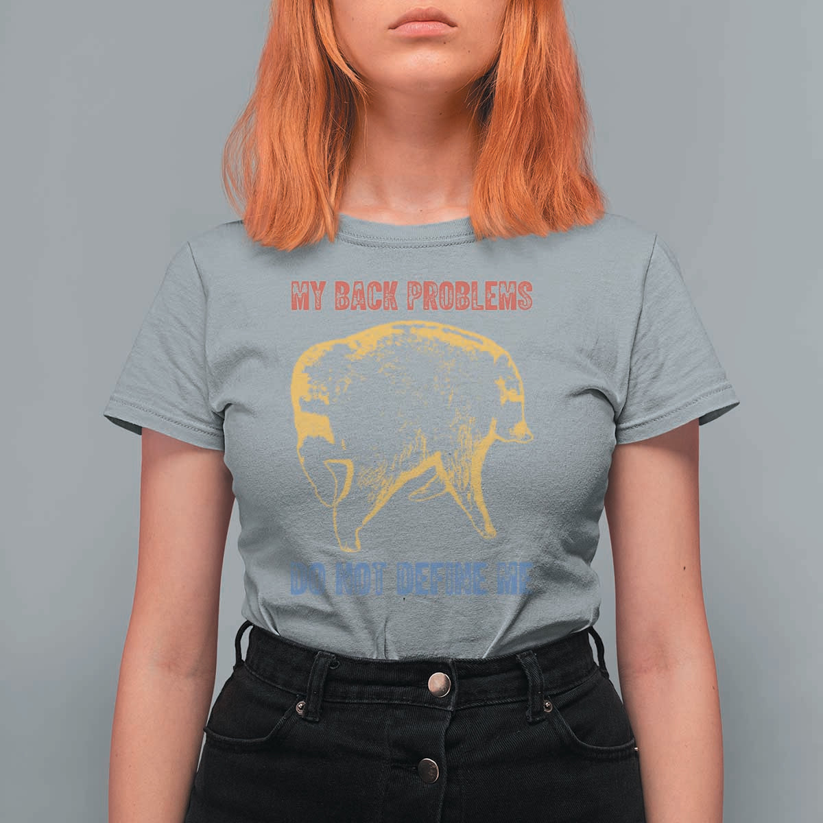 Funny Jimothy Meme Back Pain Humor T Shirt For Women My Back Problems Do Not Define Me Viral Seattle Raccoon