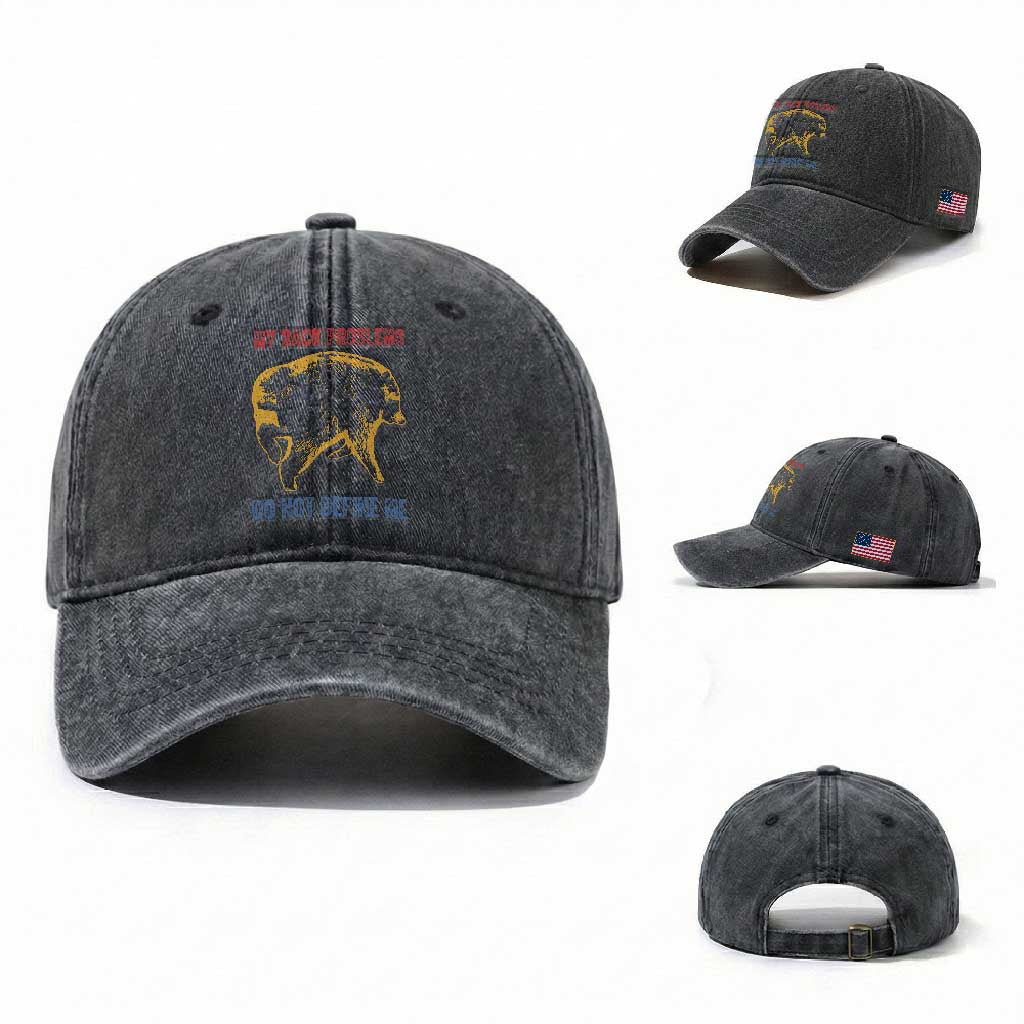 Funny Jimothy Meme Back Pain Humor Washed Cotton Baseball Cap My Back Problems Do Not Define Me Viral Seattle Raccoon