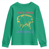 Funny Jimothy Meme Back Pain Humor Youth Sweatshirt My Back Problems Do Not Define Me Viral Seattle Raccoon