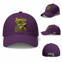 Proud Jamaican Queen Jamaica Roots Heritage Baseball Cap Doctor Bird and Island Landmarks Graphic
