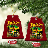 Proud Jamaican Queen Jamaica Roots Heritage Ceramic Ornament Doctor Bird and Island Landmarks Graphic