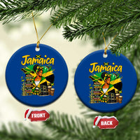 Proud Jamaican Queen Jamaica Roots Heritage Ceramic Ornament Doctor Bird and Island Landmarks Graphic