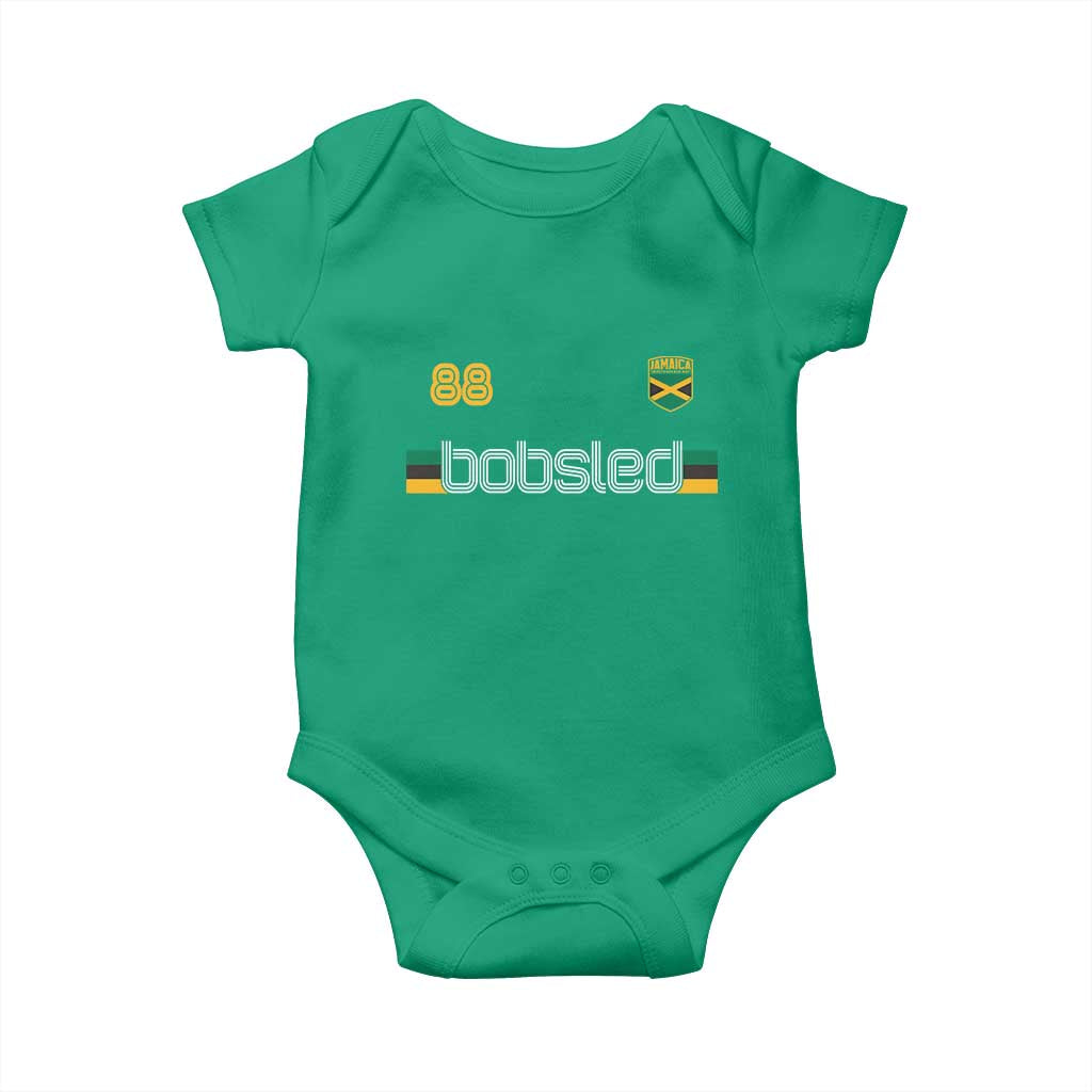 Jamaica Bobsled 1988 Sports Jersey Style Baby Onesie Retro Winter Games Team Island Jamaican Pride