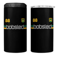 Jamaica Bobsled 1988 Sports Jersey Style 4 in 1 Can Cooler Tumbler Retro Winter Games Team Island Jamaican Pride