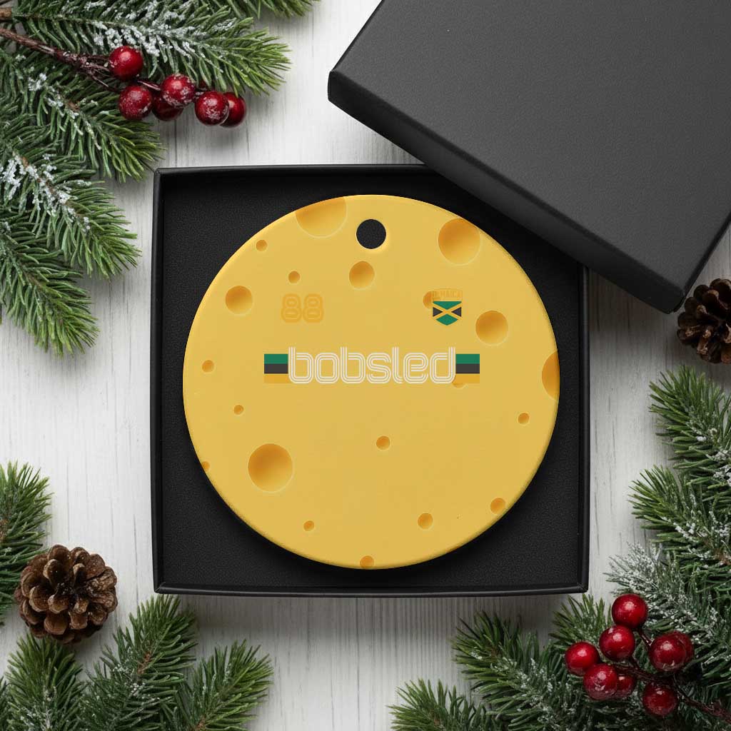 Jamaica Bobsled 1988 Sports Jersey Style Ceramic Ornament Retro Winter Games Team Island Jamaican Pride